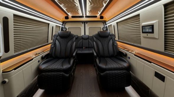 8 passenger sprinter van inside huntington beach