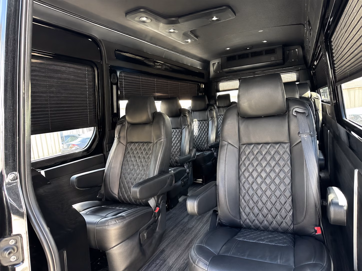 parent coordinated sprinter van bookings with set pickup and return times in huntington beach