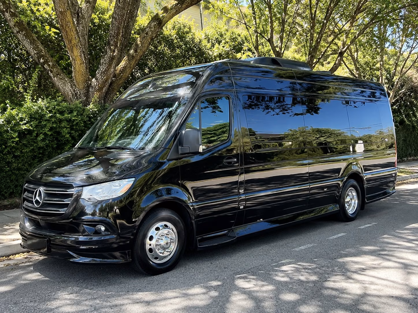 warehouse distribution center and industrial park sprinter van shuttles in huntington beach